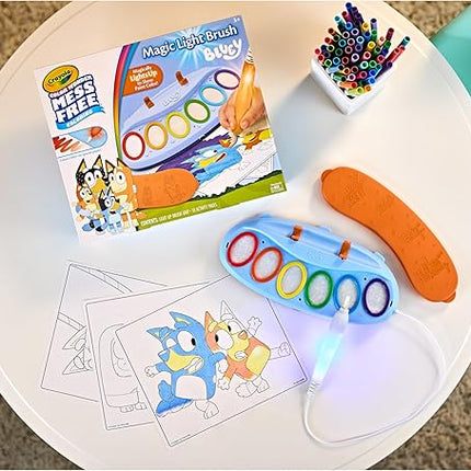Crayola Bluey Color Wonder Magic Light Brush, Mess Free Painting Station for Kids, Holiday for Kids, Toddler Bluey Toys & Activities, Ages 3+