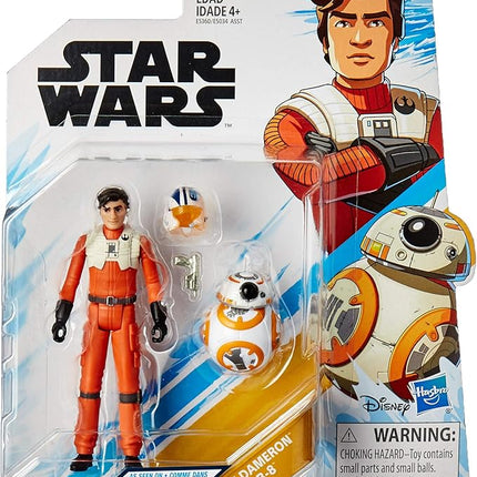 STAR WARS Poe and Bb8 : Resistance Animated Series 3.75-inch Poe Dameron and BB-8 Figure 2-Pack