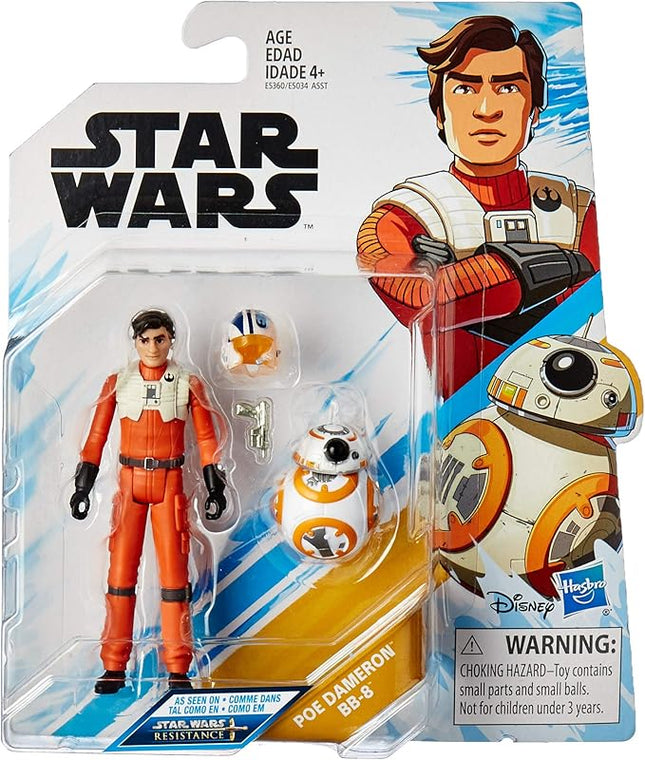STAR WARS Poe and Bb8 : Resistance Animated Series 3.75-inch Poe Dameron and BB-8 Figure 2-Pack