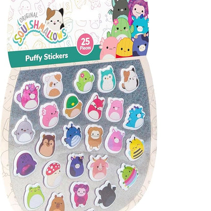 Original Squishmallows Squishy Stickers, Sticker Book of Your Favorite 'Mallows, Cute Stickers for Kids, Fun School Supplies, Classroom Prizes and Incentives, Cool Stuff for Gift Baskets