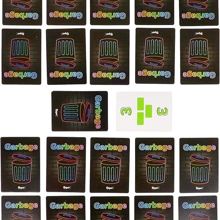 Regal Games Garbage Monsters Card Game Set for Kids, Teens & Adults - 2-4 Player Fun Family Games - Travel Playing Cards (16 Garbage Monsters Cards)