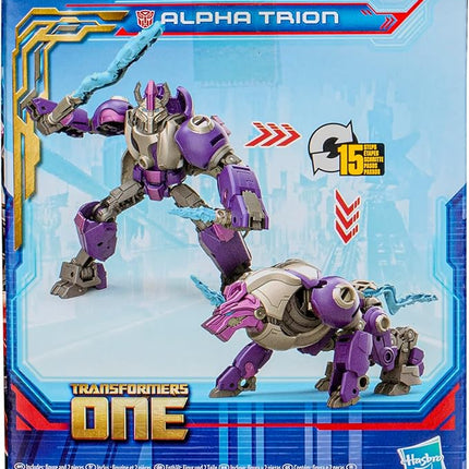 Transformers One Prime Changer Alpha Trion 5-Inch Robot Action Figure, Interactive Toys for Boys and Girls Ages 6 and Up