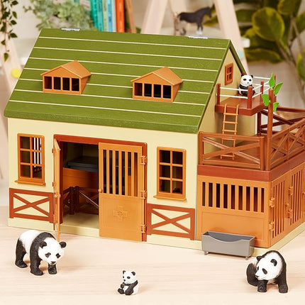 Terra by Battat – 4 Pieces Giant Panda Family – Realistic Plastic Animal Figures – Zoo Animal Toys – Educational Figures for Kids – Inspires Imaginative Play – Perfect for Toddlers – 3+ Years