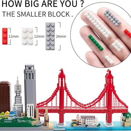 Micro Building Blocks Set for Adults Architecture Skyline Collection San Francisco 3574PCS