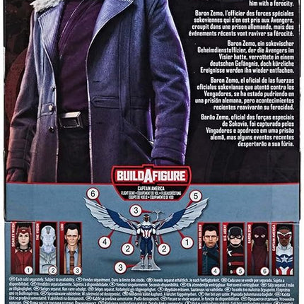 Avengers Hasbro Marvel Legends Series 6-inch Action Figure Toy Baron Zemo, Premium Design and 5 Accessories, for Kids Age 4 and Up , Blue