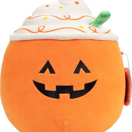 Squishmallows 10" Lester The Pumpkin Latte Halloween Plush Toy- Official Jazwares - Soft, Cuddly Stuffed Animal Jack O Lantern Squish - 2025 Amazon Exclusive - Collectible Gift for Kids, Girls Boys