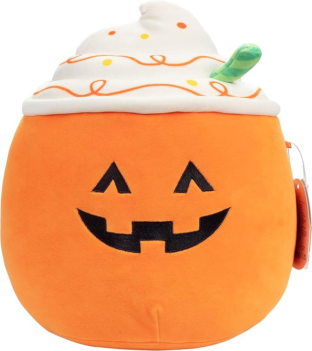 Squishmallows 10" Lester The Pumpkin Latte Halloween Plush Toy- Official Jazwares - Soft, Cuddly Stuffed Animal Jack O Lantern Squish - 2025 Amazon Exclusive - Collectible Gift for Kids, Girls Boys