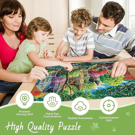 500 Piece Puzzles for Adult, Urban Street Scene Puzzle 500 Pieces for Adults Kids Senior, Retro Style Adult Puzzles, Challenging Family Puzzle Colorful Activity Game Gift for Friend 20.5 X 15 Inches
