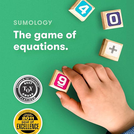 SimplyFun Sumology Math Game - One of The Most Fun Math Games for Kids Ages 8-12 - Practice Addition, Subtraction, Multiplication and Division - 2 or More Players or Play in Teams!