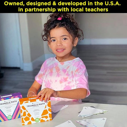 Think Tank Scholar Triangle Math 752 Equations, All Facts 0-12 Box Set Addition, Subtraction, Multiplication, Division Flash Cards: Kindergarten, 1ST, 2ND, 3RD, 4TH, 5TH, 6TH Grade - Has Three Corners
