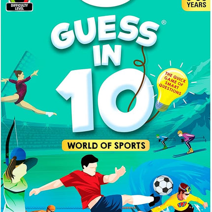 Skillmatics Guess in 10 Sports, Perfect for Boys, Girls, Kids, and Families Who Love Card Games, Toys, Travel Games, Gifts for Ages 6, 7, 8, 9 and Up