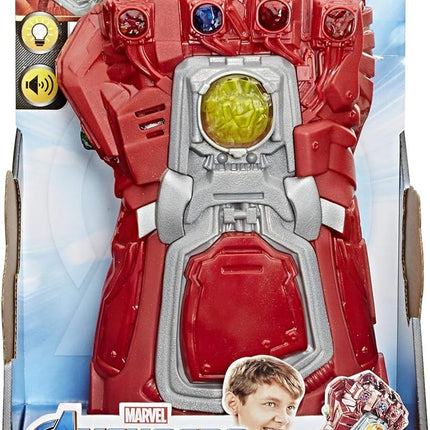 Marvel Studios Avengers Endgame Red Infinity Gauntlet Electronic Fist Roleplay Toy, Lights and Sounds, 5+ Years