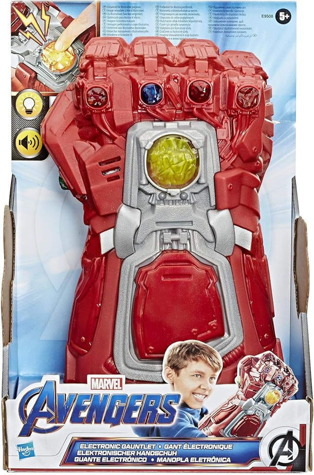Marvel Studios Avengers Endgame Red Infinity Gauntlet Electronic Fist Roleplay Toy, Lights and Sounds, 5+ Years