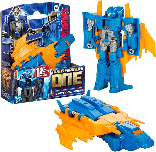 Transformers: One Cog Changer Sentinal Prime 4-Inch Robot Action Figure, Interactive Toys for Boys and Girls Ages 6 and Up