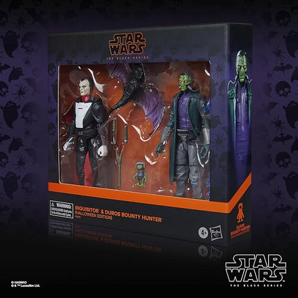 STAR WARS The Black Series Inquisitor & Duros Bounty Hunter, Halloween Edition, Collectible 6 Inch Action Figure 2-Pack (Amazon Exclusive)