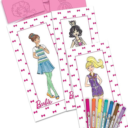 Barbie Fashion Plates All in One Studio Sketch Design Activity Set – Fashion Design Kit for Kids Ages 6 and Up