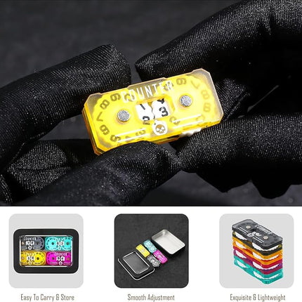 4Pcs MTG Life Counter Twin Digits with Metal Box, Tracker Life Counter for Board Games, Compatible with Magic The gatering Accessories RPG D&D CCG TCG Tabletop Board Games