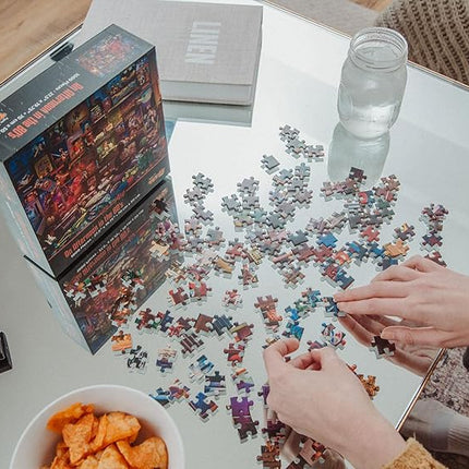 an Afternoon in The 80s Retro 1000-Piece Jigsaw Puzzle by Rachid Lotf | Brain Teaser Activity for Kids and Adults | 28 x 20 Inches