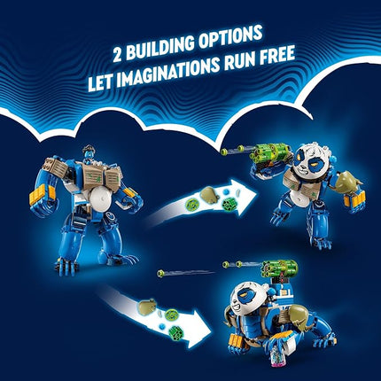 LEGO DREAMZzz Logan The Mighty Panda Animal Toy with 2 Minifigures Included, Rebuildable Animal Playset, Creative Gift for Kids Ages 7 and up, 71480