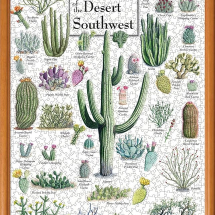 MasterPieces 1000 Piece Jigsaw Puzzle for Adults, Family, Or Youth - Cacti of The Desert Southwest - 19.25"x26.75"