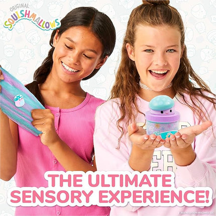 Original Squishmallows Pyle The Mushroom Premium Cloud Slime, Grape Scent, 8 oz. Jar Storage Container with Figurine Topper, Rubber Charm, Goodie Bags Stuffers, Kids Party Favors, Sensory Toys