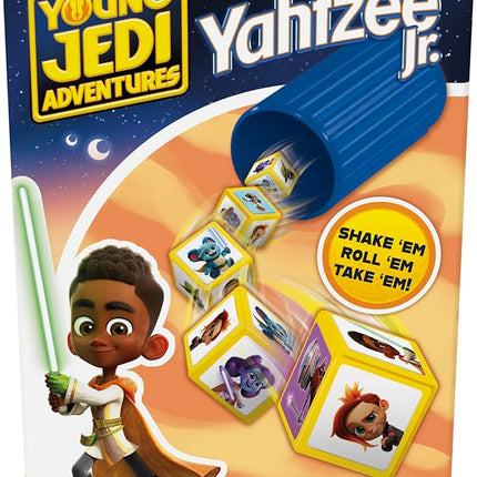 Hasbro Gaming Yahtzee Jr. Star War: Young Jedi Adventures Edition Board Game for Kids | Ages 4+ | 2-4 Players | Counting and Matching Games for Preschoolers