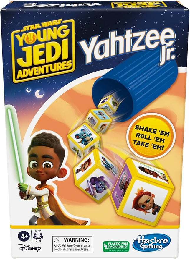 Hasbro Gaming Yahtzee Jr. Star War: Young Jedi Adventures Edition Board Game for Kids | Ages 4+ | 2-4 Players | Counting and Matching Games for Preschoolers
