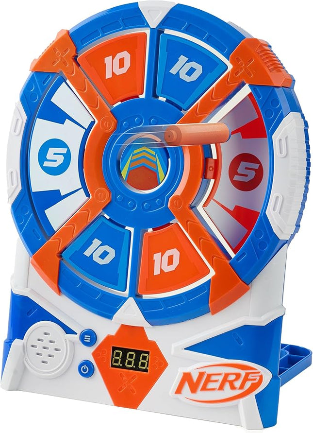 NERF Strike 'N Score Digital Target Game – Arcade-Style Foam Dart Blaster Game with Reactive Targets, Score Display & 4 Game Modes