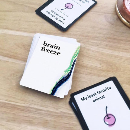 BRAIN FREEZE Party Game - The Hilarious Speak-Before-You-Think Family Card Game - for Kids, Tweens, Teens, College Students, Adults and Families, at Fun Parties and Board Games Night with your Group