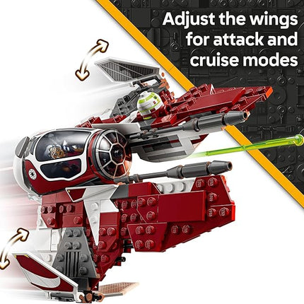 LEGO Star Wars: The Clone Wars Ahsoka's Jedi Interceptor Spaceship Building Toy - Kids Star Wars Toy for Boys and Girls, Ages 8+ - Gift Idea for Birthdays - 75401