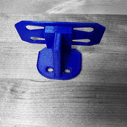 4 Pack Single Lane Wall Mount | Compatible with Hotwheels and Other 1/64 Scale Cars and Trucks (Blue)