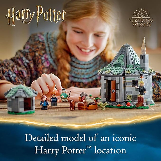 LEGO Harry Potter Hagrid's Hut: an Unexpected Visit - Harry Potter Toy for Boys & Girls Ages 8+ - Kids Building Toys W/Buildable House, 7 Minifigures & Dragon - 76428