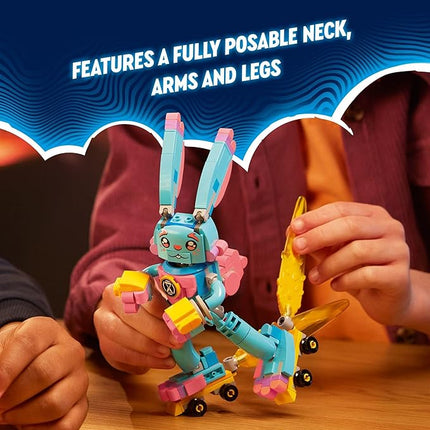 LEGO DREAMZzz Izzie and Bunchu The Bunny Building Toy Set, 2 Ways to Build Bunchu The Bunny, Includes Grimspawn and Izzie Minifigures, Gift for Kids Ages 7 and Up, 71453