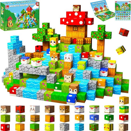 Bbiamsleep 120 PCS Building Blocks Fairy Garden Set for Christmas Birthday Gifts