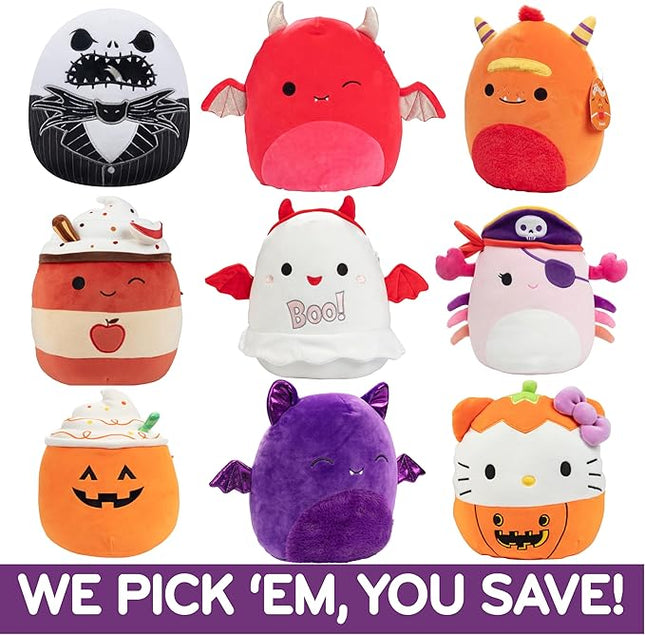 Squishmallows Mystery 10-Inch 2-Squish 2025 Halloween Themed Value Pack - Get Two Large Sized Official Jazwares 10" Spooky Plush for Less - Soft & Squishy Stuffed Animal Toy for Kids, Girls & Boys