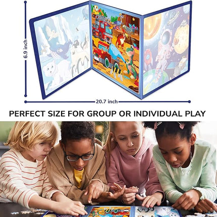 QUOKKA Magnetic Toddler Puzzles Ages 2-4 - 24 Pieces Kids Puzzles Ages 3-5 - Travel Games for Kids 4-6 Boys and Girls - Learning Animal, Space, Dino Car Airplane Road Trip Activities