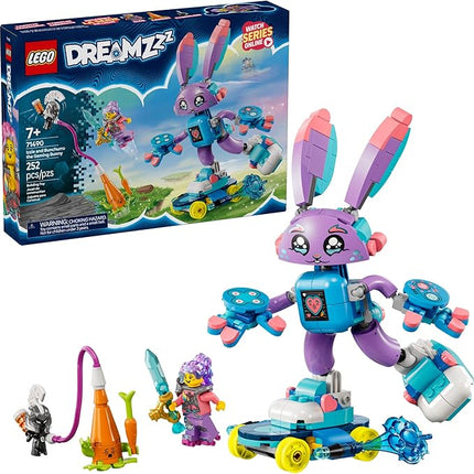 LEGO DREAMZzz Izzie and Bunchurro The Gaming Bunny - Fantasy Bunny Toy for Kids, Boys and Girls, Ages 7+ - Gift for Birthdays - Building Set with Hero Minifigure - 71490