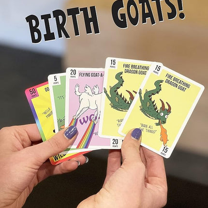 Goat Lords - Most Addicting Card Games for Families, Teens, Kids (Boy and Girl) Ages 7 and Up - Family Board Games, Fun Game, Card Game for Adults or Family Game Night! A Great Gift Idea!