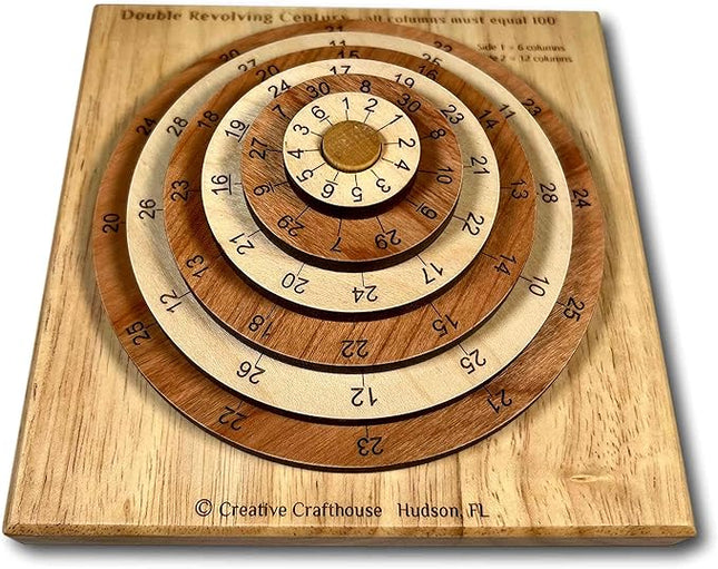 Creative Crafthouse Revolving Double Century Puzzle - Very Challenging Brain Teaser for Adults
