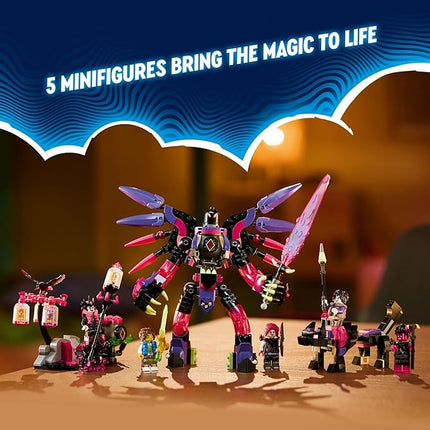 LEGO DREAMZzz The Never Witch’s Nightmare Creatures, Fantasy Animal Kids' Toy, Build a Mech, Wolf or Raven Figure, Building Toy with 5 Minifigures, for 9 Year Old Boys and Girls, 71483