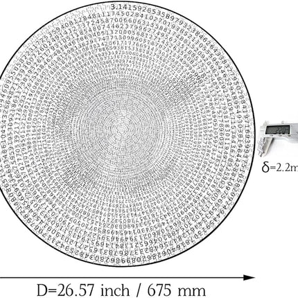 Bgraamiens Puzzle -π Day Puzzle The Mystical π Puzzle Hard Unique Round Numbers Puzzle for Adults (Spiral π)