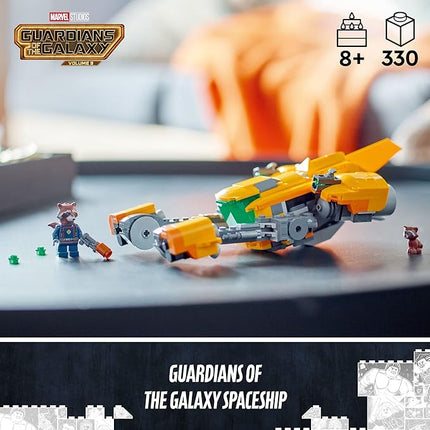 LEGO Marvel Baby Rocket’s Ship 76254 from Guardians of the Galaxy 3 Featuring Rocket Raccoon Minifigures, Collectible Super Hero Buildable Spaceship Toy Gift for Kids Ages 8 and up