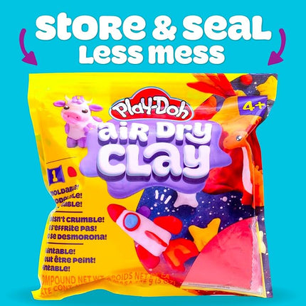 Play-Doh Air Dry Clay, 5 oz. Red Clay Bag, Arts & Crafts, Art Supplies, Arts and Crafts for Adults and Kids, Craft Supplies, Clay Tools and Kit, Modeling Clay for Kids, Air Dry Clay Kit
