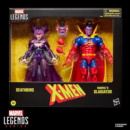 X-Men Marvel Legends Series Deathbird & Marvel’s Gladiator Two-Pack, 2 Comics-Inspired Collectible 6-Inch Scale Action Figures