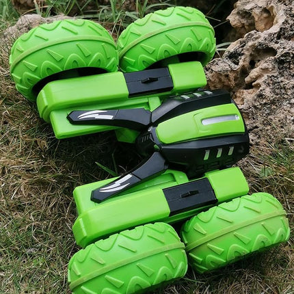 Threeking RC Stunt Car Remote Control Cars with Lights Rotating Double-Sided Driving Indoor Outdoor Toys Gifts Presents for 6 7 8 9 10 11 12 Year Old Kids Boys Girls