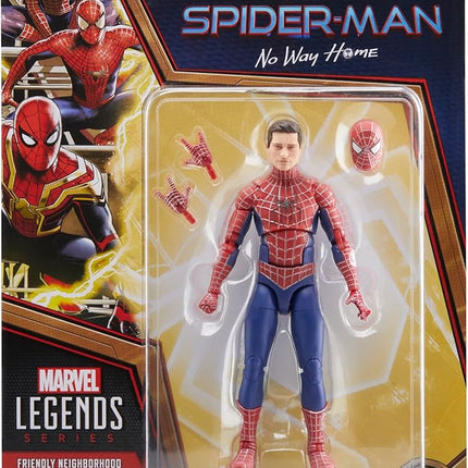 Marvel Legends Series Friendly Neighborhood Spider-Man, Spider-Man: No Way Home Collectible 6 Inch Action Figures, Ages 4 and Up