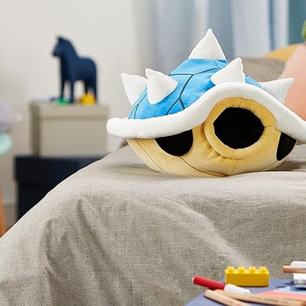 Club Mocchi Mocchi Mario Kart Plushies - Spiny Shell Plushie - Squishy Toys - Collectible Mario Figures and Cute Stuffed Animals - Holiday Gifts and Stocking Stuffers for Kids - 15 Inch