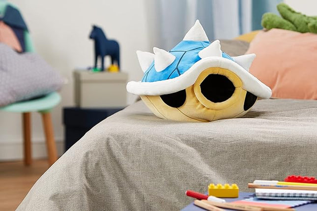 Club Mocchi Mocchi Mario Kart Plushies - Spiny Shell Plushie - Squishy Toys - Collectible Mario Figures and Cute Stuffed Animals - Holiday Gifts and Stocking Stuffers for Kids - 15 Inch