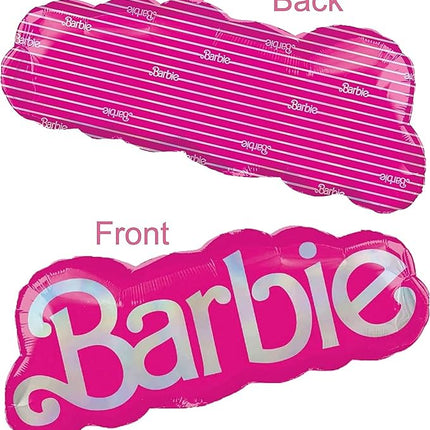 Barbie's Birthday Party Supplies 7pc Foil Balloon Bouquet Decorations