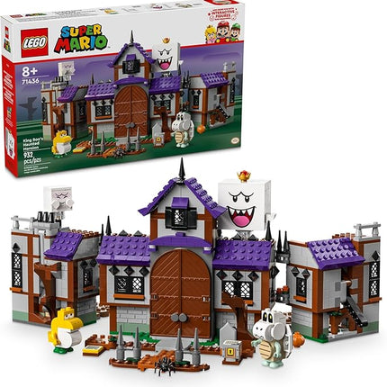 LEGO Super Mario King Boo's Haunted Mansion - Building Toy for Kids Ages 8+ - Mario Toy W/ 4 Minifigures - Gift for Boys, Girls, & Gamers - 71436